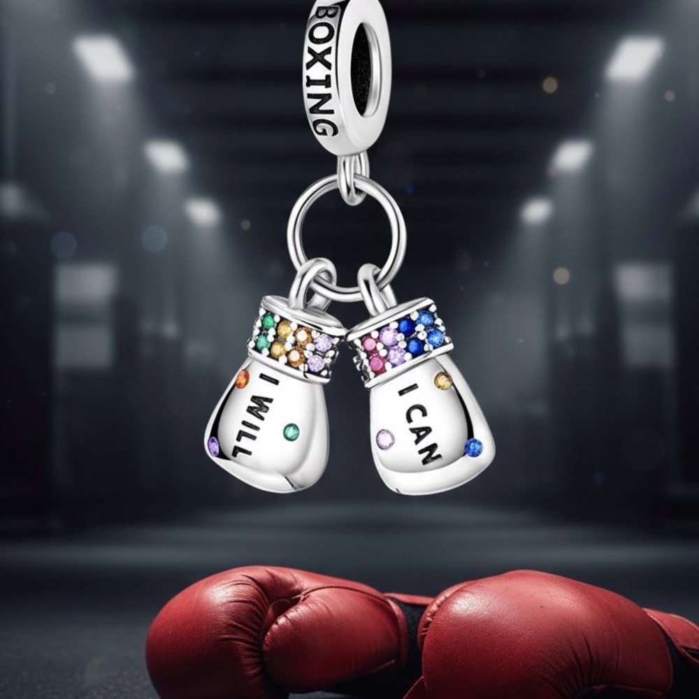 Boxing gloves Charm For Bracelet S925.